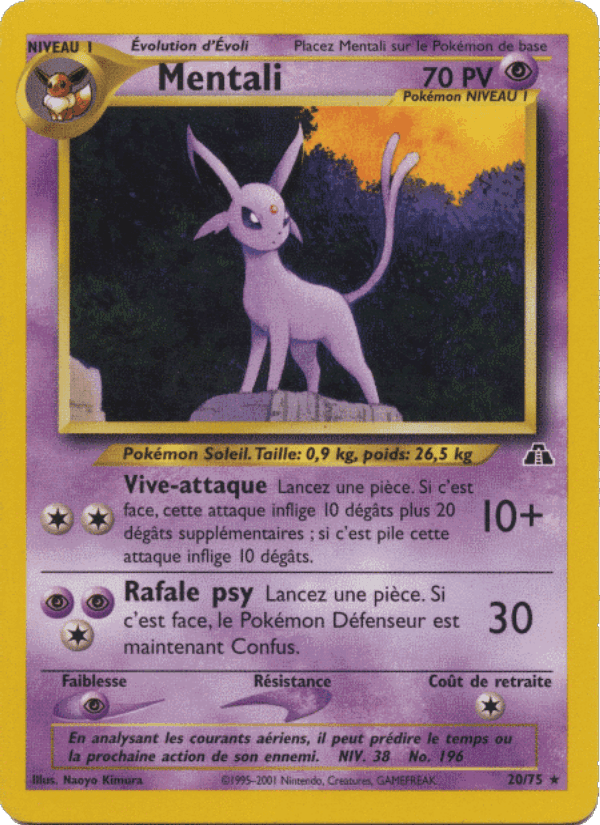Mentali, carte 20 de Neo Discovery