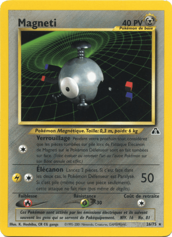 Magnéti, carte 26 de Neo Discovery