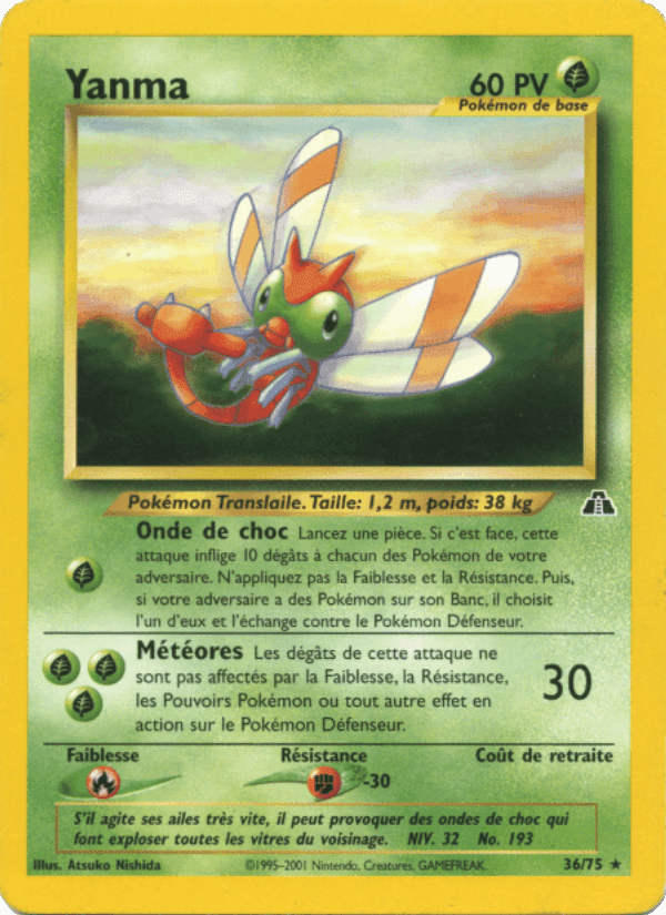 Yanma, carte 36 de Neo Discovery