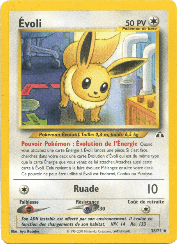 Évoli, carte 38 de Neo Discovery