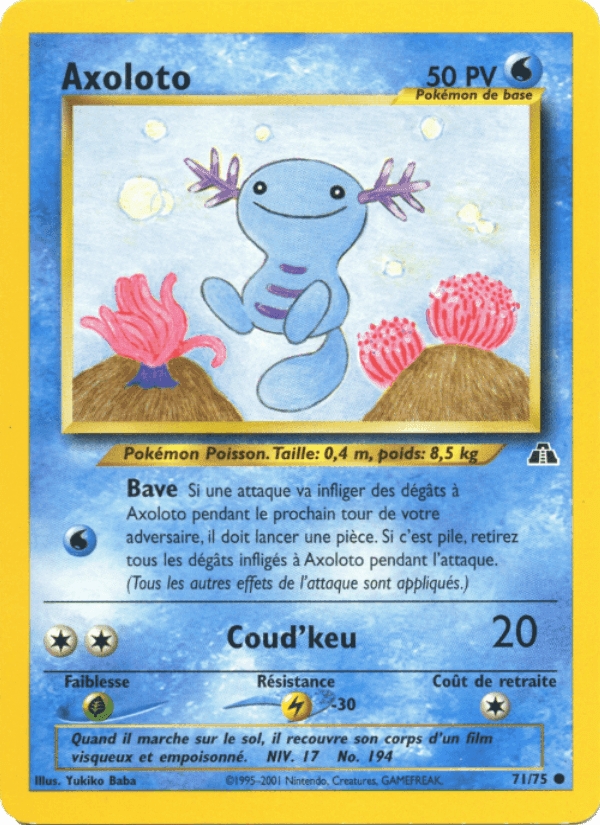 Axoloto, carta 71 de Neo Discovery