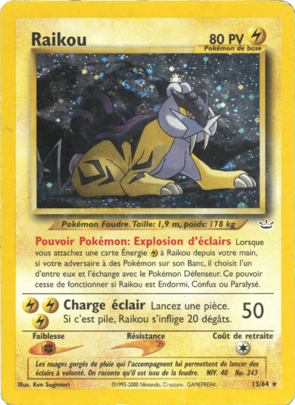 Raikou, card 13 from Neo Revelation