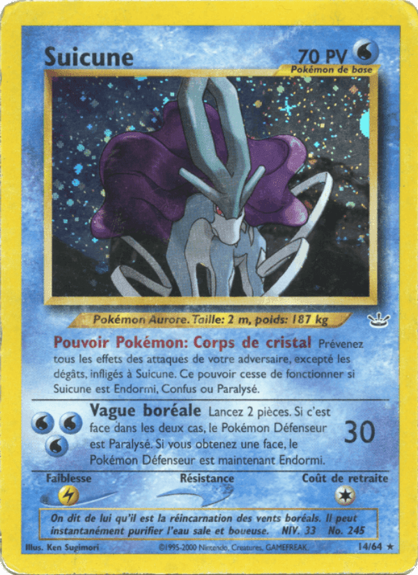 Suicune, carte 14 de Neo Revelation