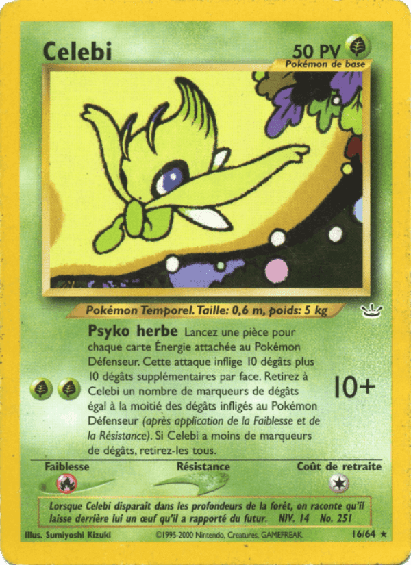 Celebi, carta 16 di Neo Revelation