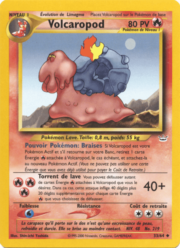 Volcaropod, carte 33 de Neo Revelation