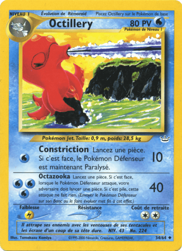 Octillery, carte 34 de Neo Revelation