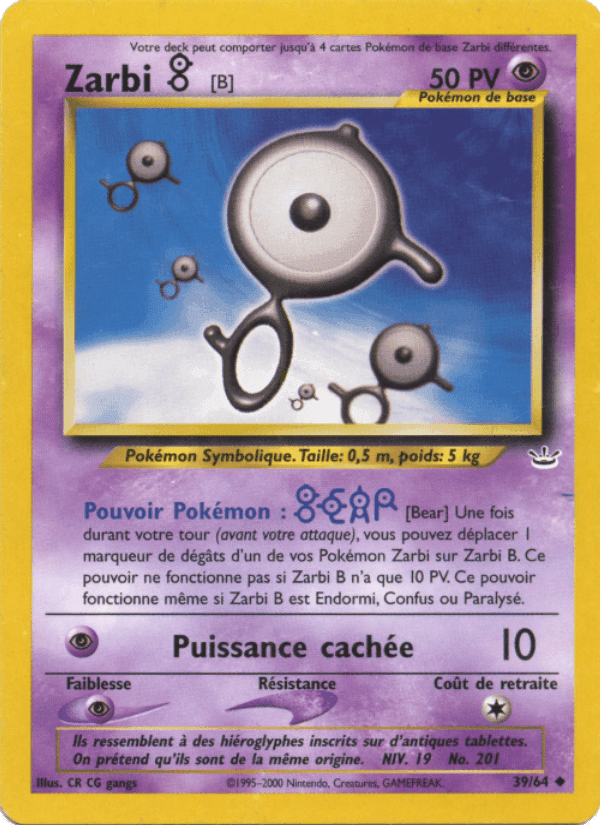Zarbi B, card 39 from Neo Revelation