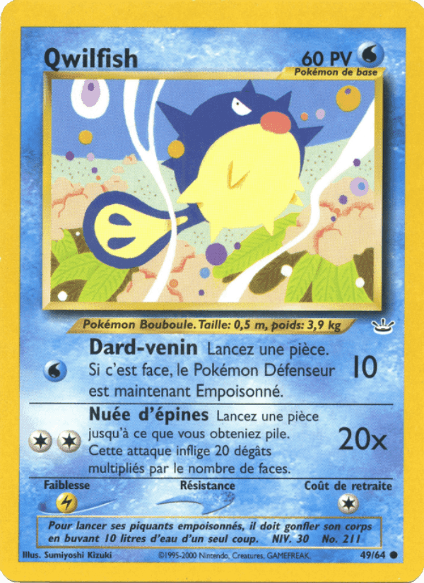 Qwilfish, carte 49 de Neo Revelation
