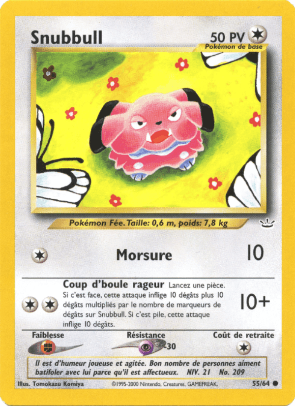 Snubbull, carta 55 de Neo Revelation