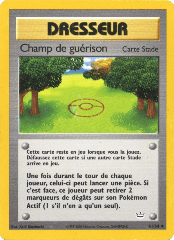 Champ de guérison, card 61 from Neo Revelation