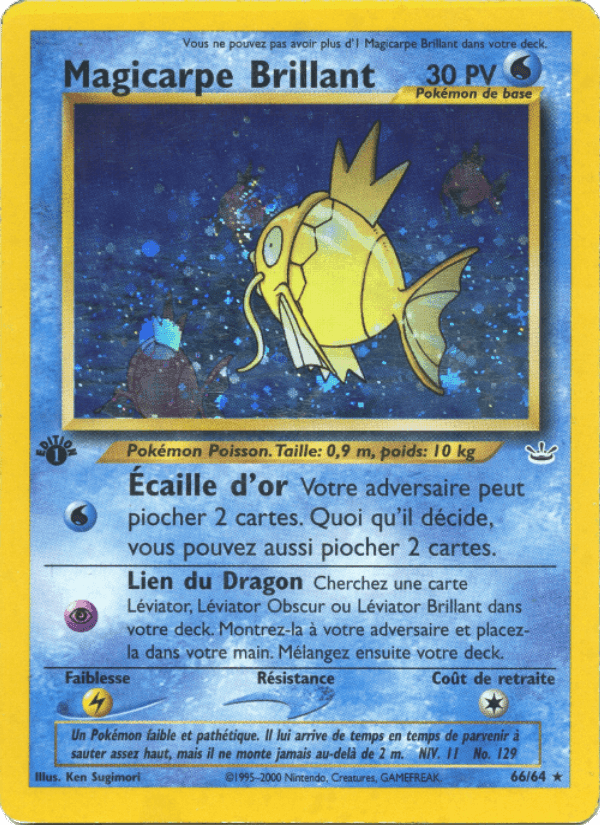 Magicarpe Brillant, carte 66 de Neo Revelation