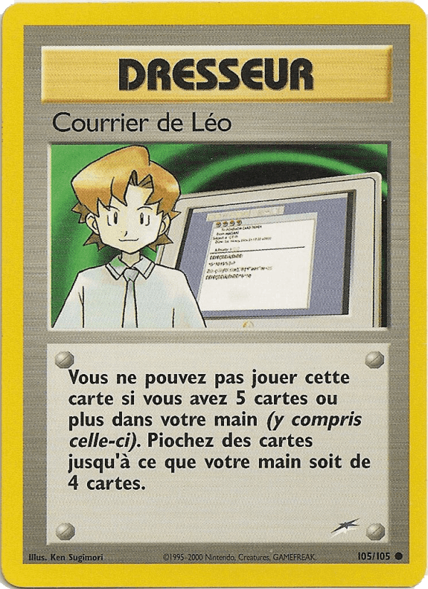 Courrier de Léo, carte 105 de Neo Destiny