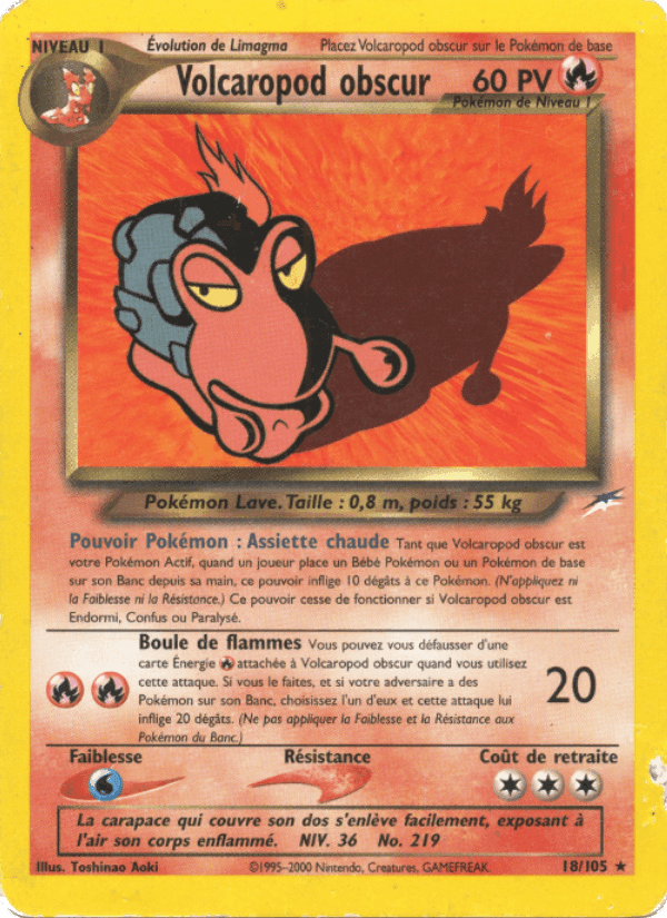 Volcaropod obscur, carte 18 de Neo Destiny