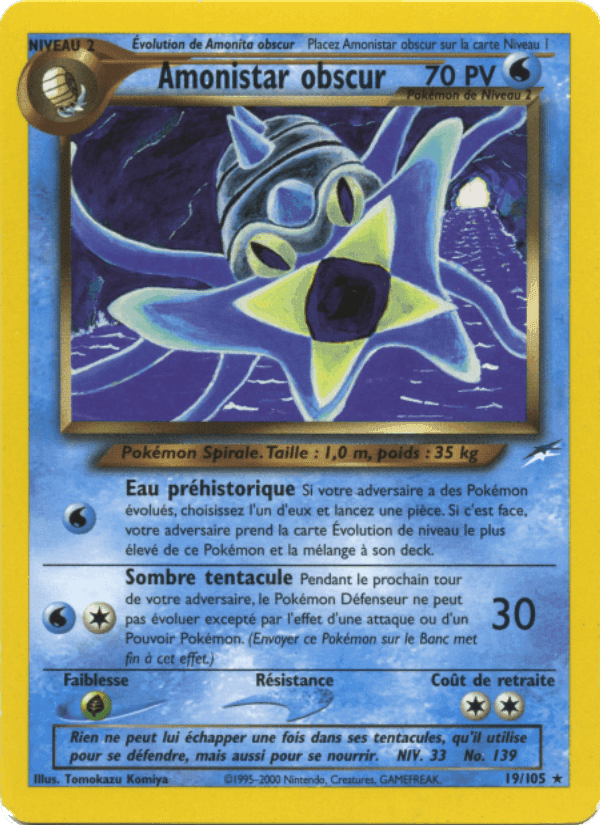 Amonistar obscur, carte 19 de Neo Destiny