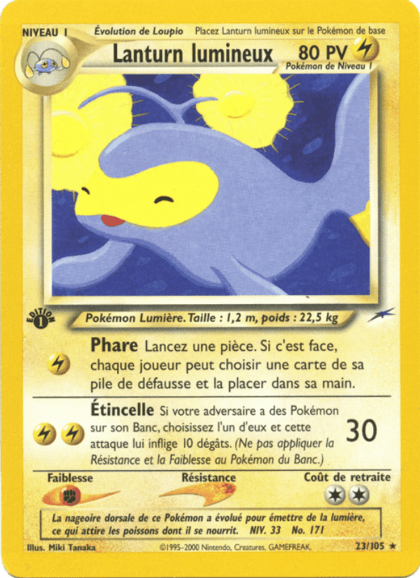 Lanturn lumineux, carte 23 de Neo Destiny