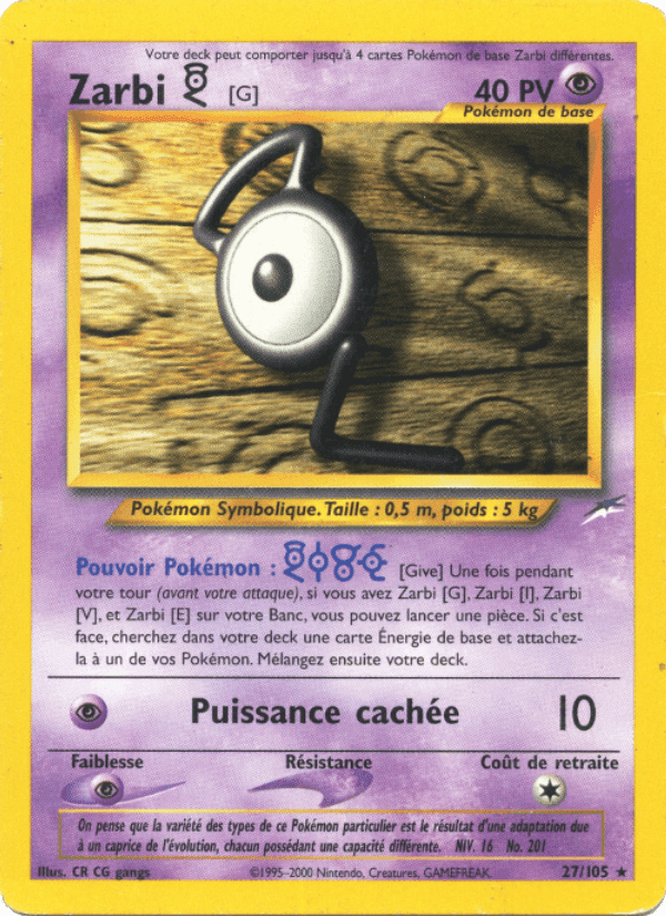 Zarbi G, carta 27 de Neo Destiny