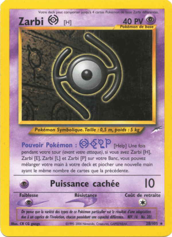 Zarbi H, carte 28 de Neo Destiny