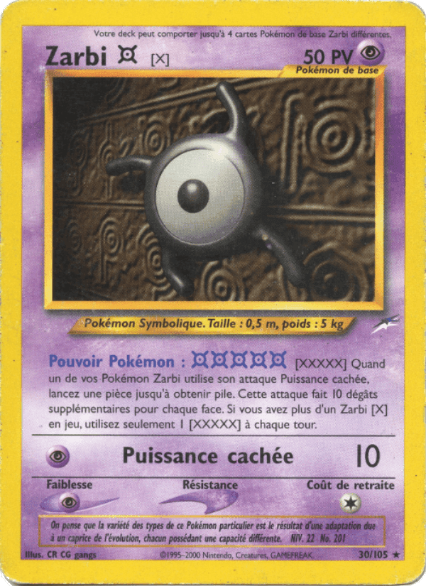 Zarbi X, carte 30 de Neo Destiny