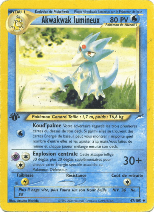 Akwakwak lumineux, carte 47 de Neo Destiny