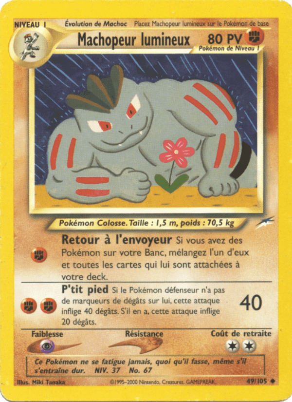 Machopeur lumineux, carte 49 de Neo Destiny