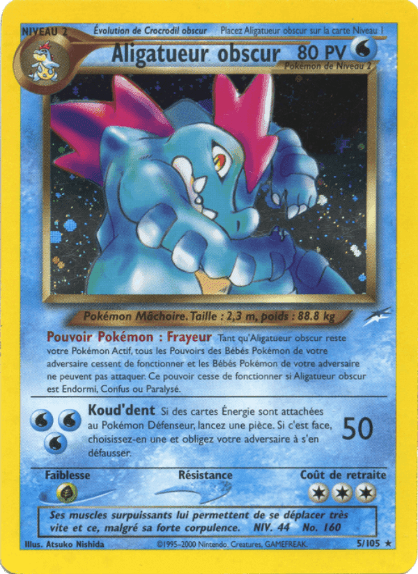 Aligatueur obscur, carte 5 de Neo Destiny