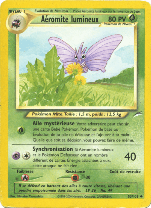 Aéromite lumineux, carte 53 de Neo Destiny