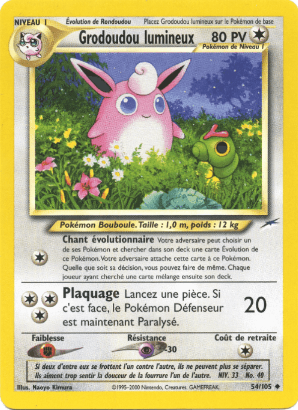 Grodoudou lumineux, carta 54 de Neo Destiny