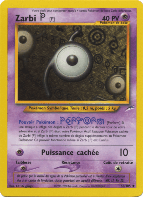 Zarbi P, carte 58 de Neo Destiny