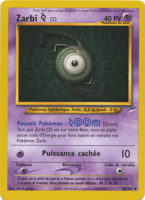 Zarbi Z, carte 60 de Neo Destiny