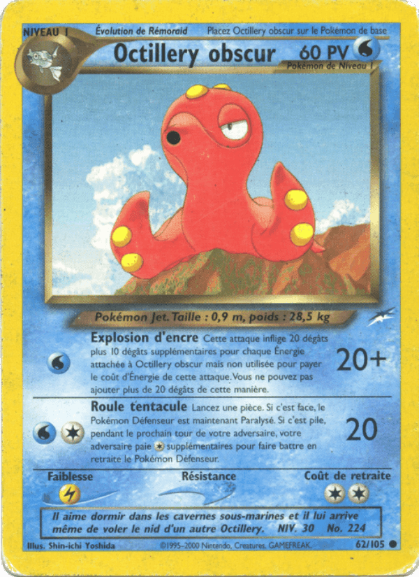 Octillery obscur, carta 62 di Neo Destiny