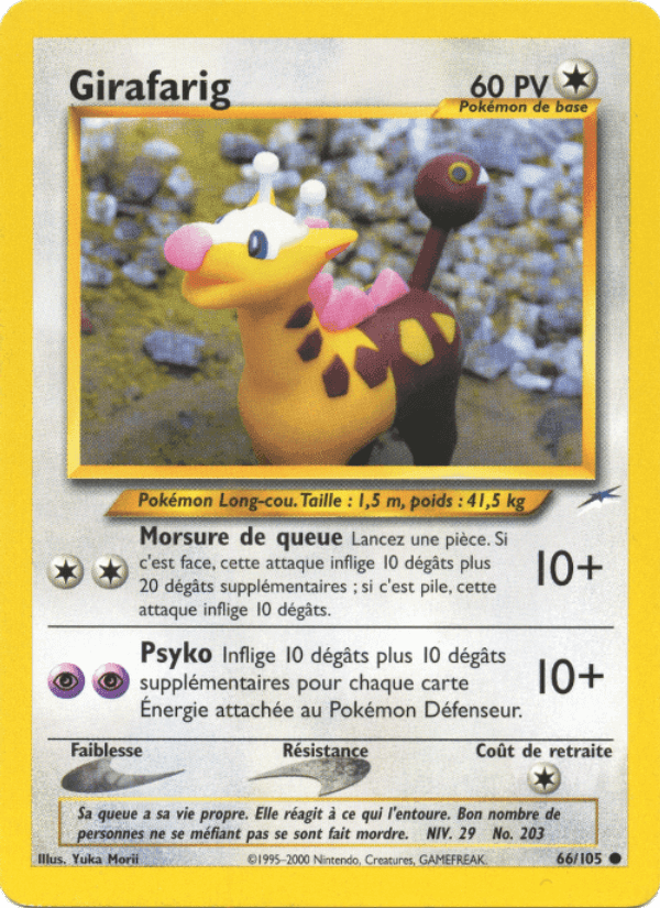 Girafarig, carte 66 de Neo Destiny