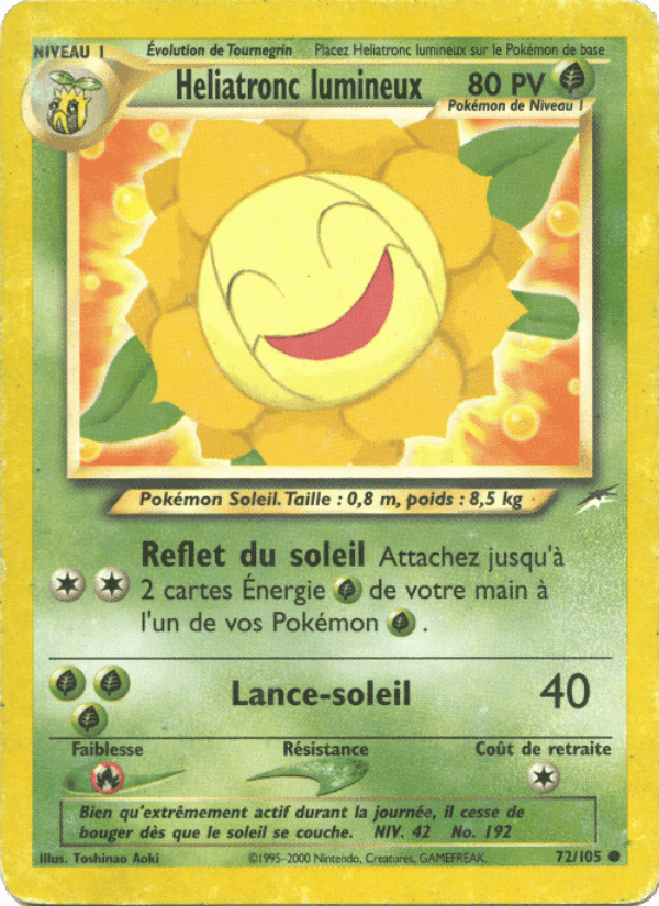 Heliatronc lumineux, carte 72 de Neo Destiny