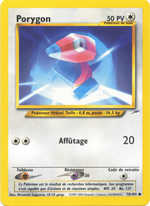 Porygon, carte 78 de Neo Destiny