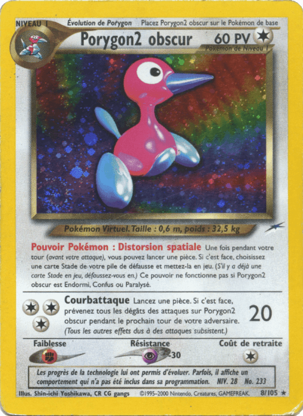 Porygon2 obscur, carte 8 de Neo Destiny