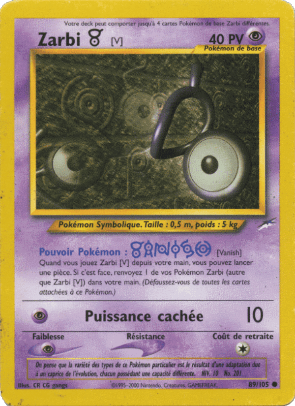 Zarbi V, carta 89 de Neo Destiny