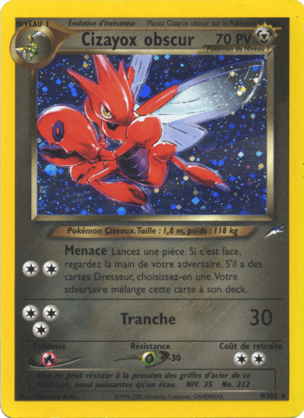 Cizayox obscur, carte 9 de Neo Destiny
