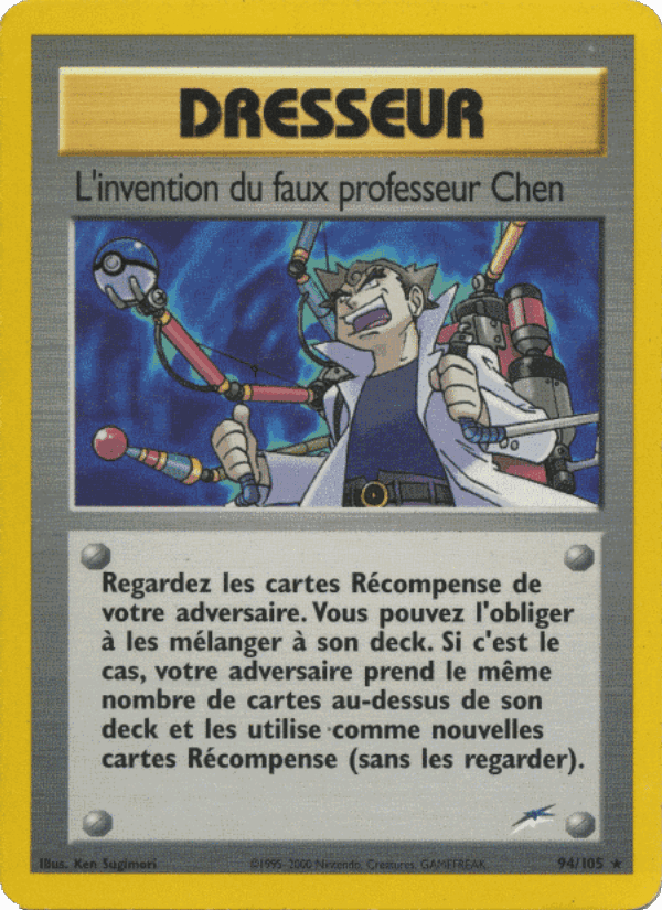 L'invention du faux professeur Chen, carte 94 de Neo Destiny