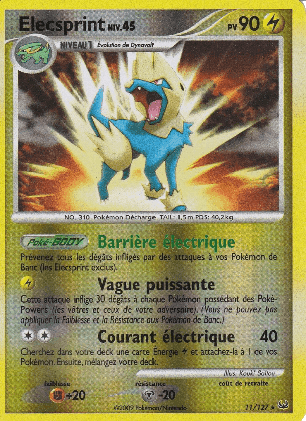 Élecsprint, carta 11 di Platine
