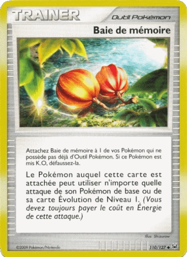 Baie de mémoire, card 110 from Platine