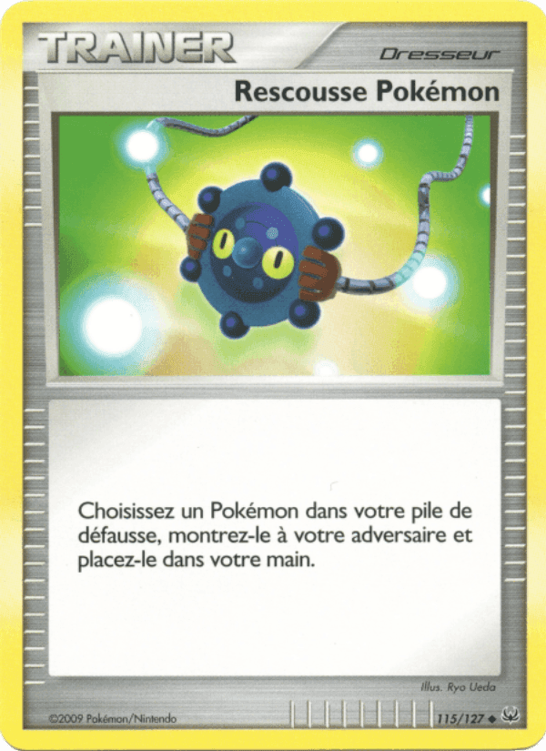 Rescousse Pokémon, card 115 from Platine