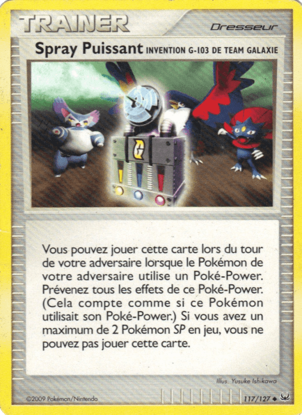 Spray Puissant Invention G-103 de Team Galaxie, card 117 from Platine