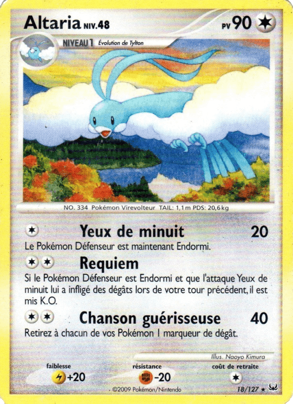 Altaria, carta 18 di Platine