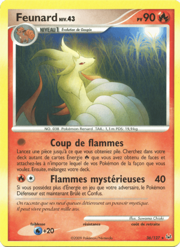 Feunard, carte 36 de Platine