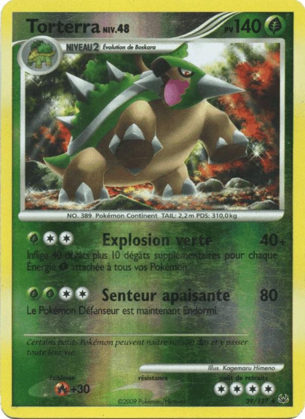 Torterra, carte 39 de Platine