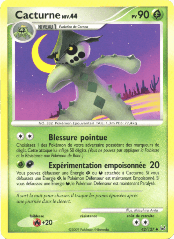 Cacturne, carta 42 di Platine