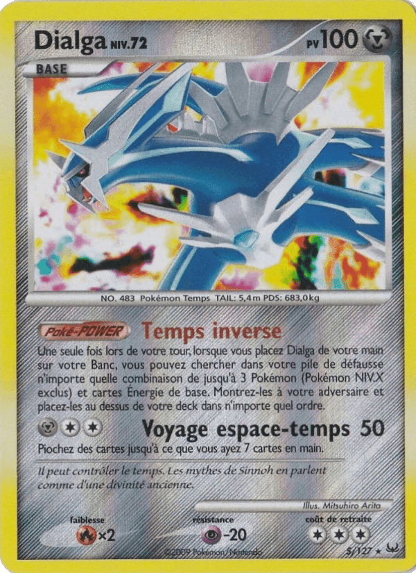 Dialga, carte 5 de Platine