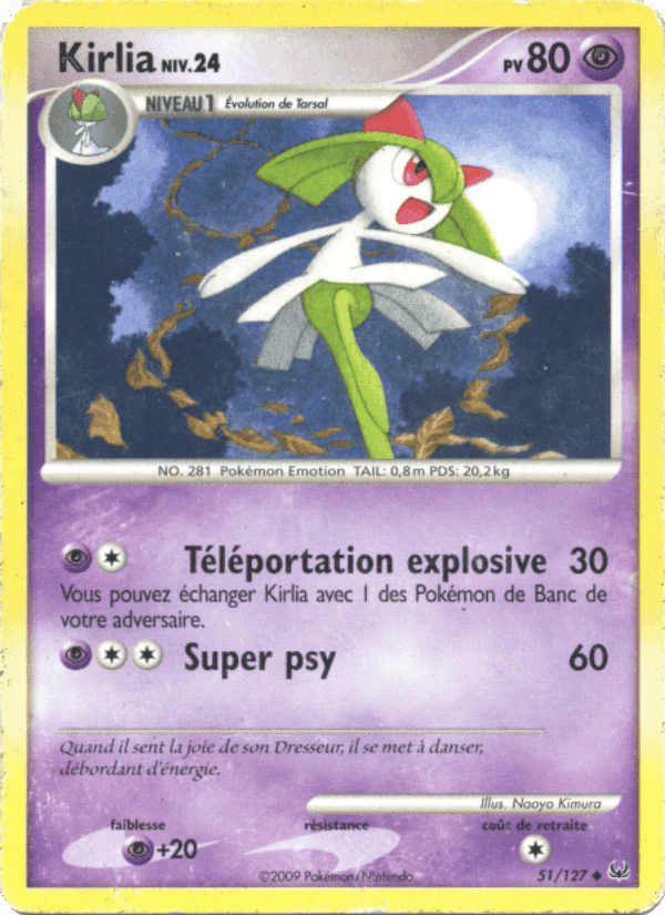 Kirlia, carta 51 di Platine