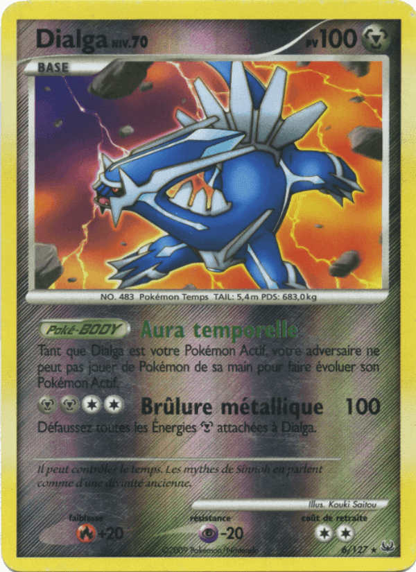 Dialga, carte 6 de Platine