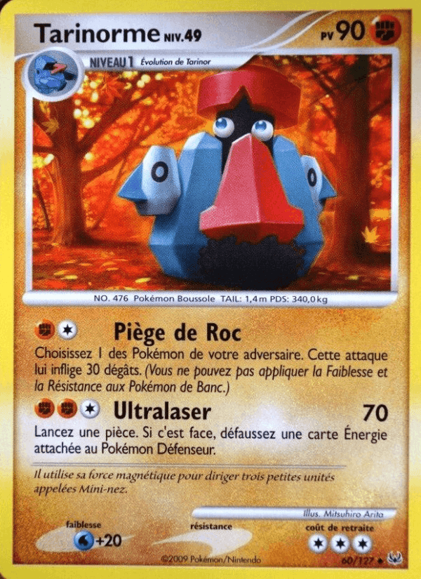 Tarinorme, carte 60 de Platine