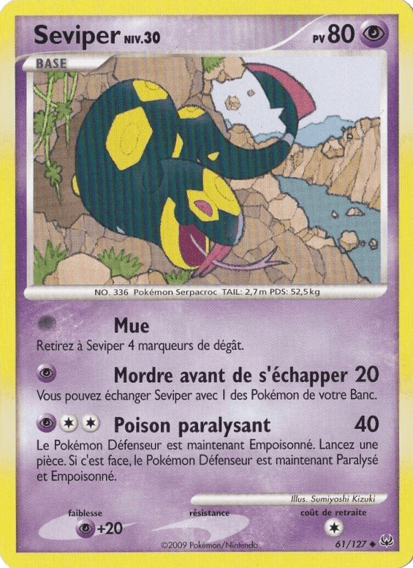 Séviper, carte 61 de Platine